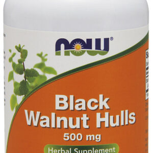 Black Walnut Hulls, 500mg - 100 caps