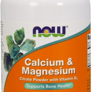 Calcium & Magnesium, Citrate Powder with Vitamin D3 - 227g