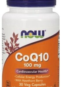 CoQ10 with Hawthorn Berry, 100mg - 30 vcaps