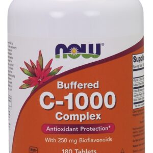 Vitamin C-1000 Complex - Buffered with 250mg Bioflavonoids - 180 tabs