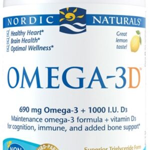 Omega-3D, 690mg Lemon - 120 softgels