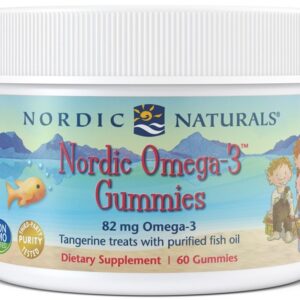 Nordic Omega-3 Gummies, 82mg Tangerine Treats - 60 gummies