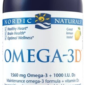 Omega-3D, 1560mg Lemon - 237 ml.
