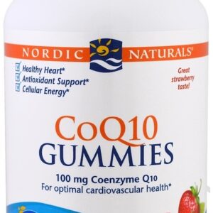 CoQ10 Gummies, 100mg Strawberry - 60 gummies