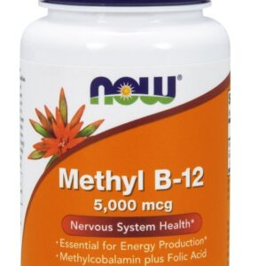 Methyl B-12 with Folic Acid, 5000mcg - 120 lozenges