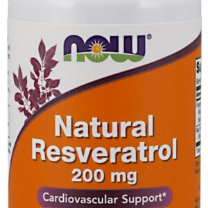 Natural Resveratrol with Red Wine Extract, 200mg - 60 vcaps