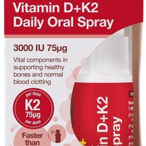 DLux+ Vitamin D+K2 Daily Oral Spray - 12 ml.