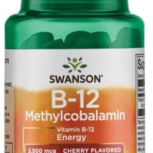 Vitamin B-12 Methylcobalamin, 2500mcg Cherry - 60 tablets