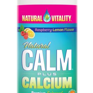 Natural Calm Plus Calcium, Raspberry Lemon - 454g
