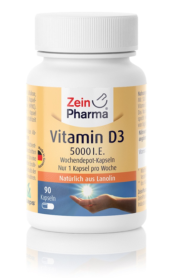 Vitamin D3, 5000 IU - 90 caps