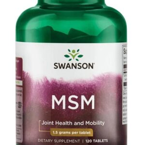 MSM, 1500mg - 120 tablets