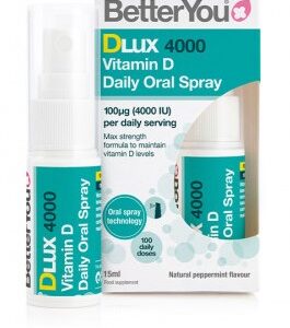 DLux 4000 Daily Vitamin D Oral Spray, Natural Peppermint - 15 ml.