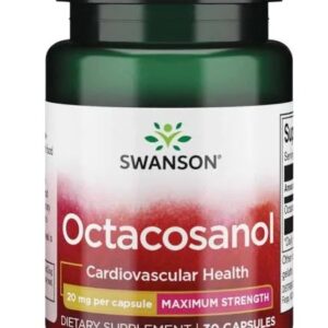 Octacosanol, Maximum-Strength 20mg - 30 caps