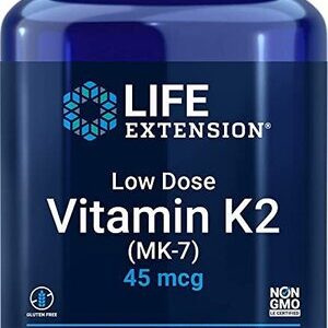 Low Dose Vitamin K2 (MK-7), 45mcg - 90 softgels