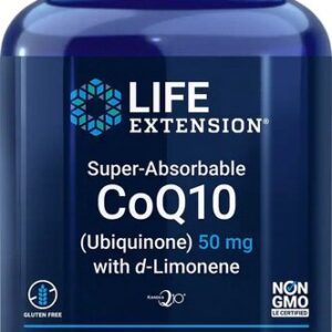 Super-Absorbable CoQ10 (Ubiquinone) with d-Limonene, 100mg - 60 softgels