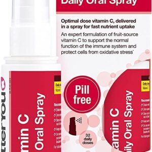 Vitamin C Daily Oral Spray, Natural Cherry and Pomegranate - 50 ml.