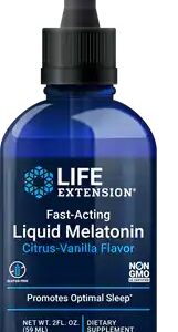 Fast-Acting Liquid Melatonin, Citrus-Vanilla - 59 ml.