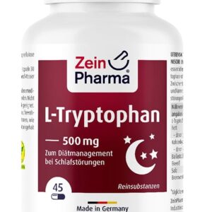 L-Tryptophan, 500mg - 45 vcaps
