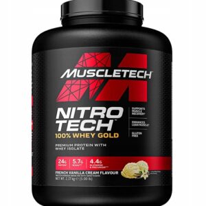 Nitro-Tech 100% Whey Gold, French Vanilla Cream - 2270g 