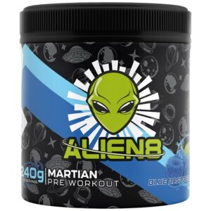Martian Pre-Workout, Blue Raspberry - 240g