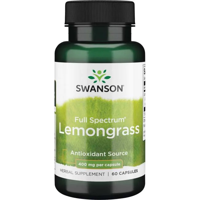 Full Spectrum Lemongrass, 400mg (EAN 087614113180) - 60 caps