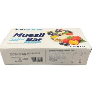Muesli Bar + L-Carnitine, Yoghurt & Acerola - 32 bars