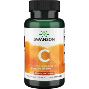 Vitamin C with Rose Hips Extract, 500mg - 100 caps