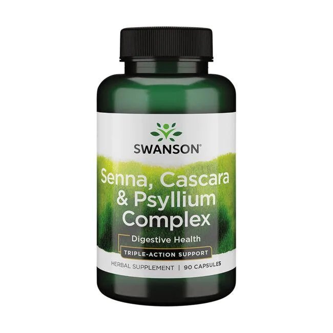 Senna, Cascara & Psyllium Complex - 90 caps