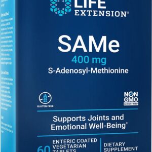 SAMe S-Adenosyl-Methionine, 400mg - 60 enteric coated tabs