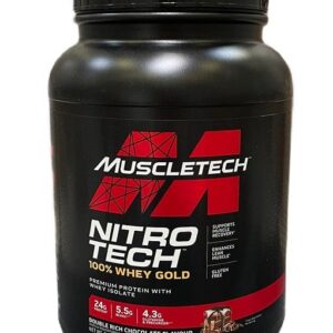 Nitro-Tech 100% Whey Gold, Double Rich Chocolate - 908g