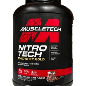 Nitro-Tech 100% Whey Gold, Double Rich Chocolate (EAN 631656256369) - 2270g