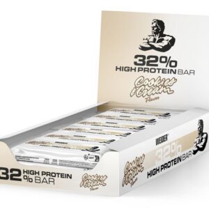 32% High Protein Bar, Cookies & Cream - 12 x 60g