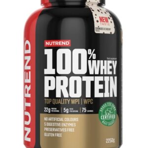 100% Whey Protein, Cookies & Cream - 2250g