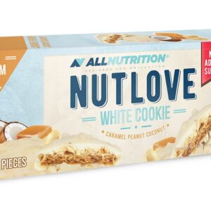 Nutlove White Cookie, Caramel Peanut Coconut - 8 cookies