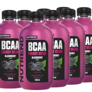 BCAA Energy Drink, Blackberry - 8 x 330 ml.