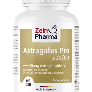 Astragalus Pro 500/50, 50mg Astragaloside IV - 60 vcaps