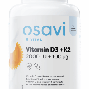 Vitamin D3 + K2, 2000IU + 100mcg - 120 softgels