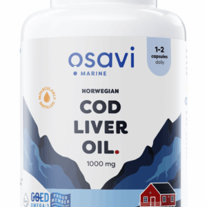 Norwegian Cod Liver Oil Softgels, 1000mg (Lemon) - 90 softgels