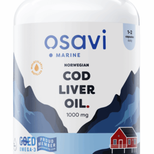 Norwegian Cod Liver Oil Softgels, 1000mg (Lemon) - 180 softgels