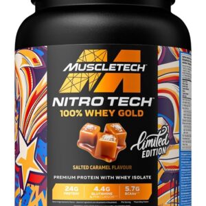 Nitro-Tech 100% Whey Gold, Salted Caramel - 908g