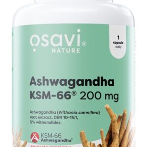 Ashwagandha KSM-66, 200mg - 120 vegan caps