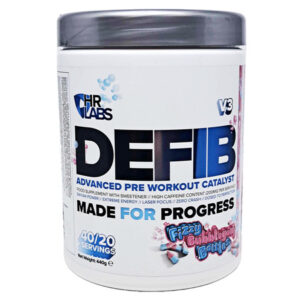 Defib V3 - Advanced Pre Workout Catalyst, Fizzy Bubblegum Bottles - 440g
