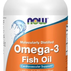 Omega-3 Fish Oil, Molecularly Distilled - 500 softgels