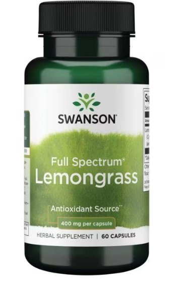 Full Spectrum Lemongrass, 400mg (EAN 087614119311) - 60 caps
