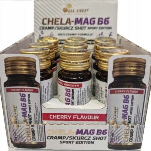 Chela Mag B6 Cramp Shot, Cherry - 9 x 25 ml.
