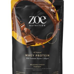 Whey Protein with Premium Marine Collagen, Belgian Choco Fantasy - 454g 