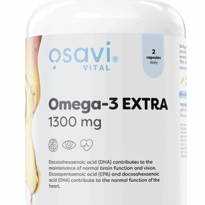Omega-3 Extra Molecularly Distilled, 1300mg (Lemon) - 180 softgels