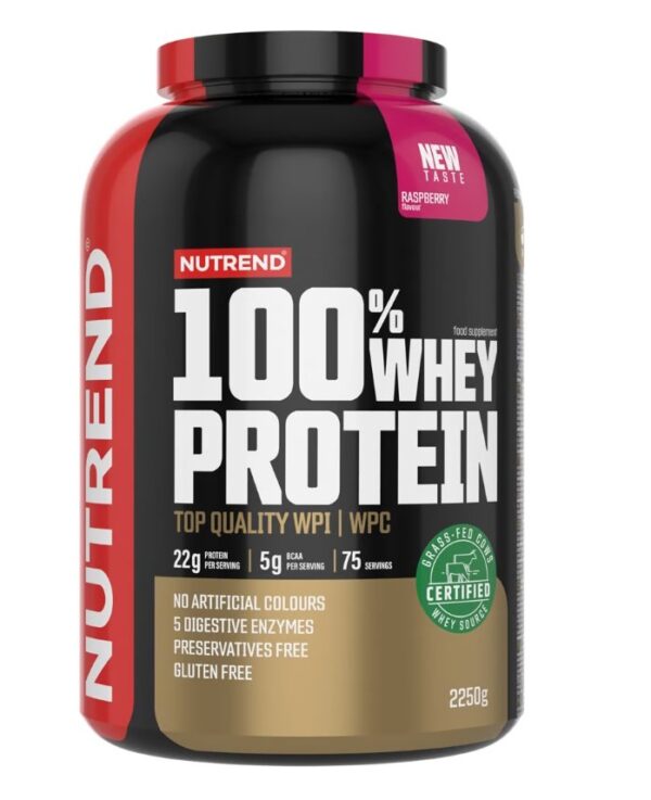100% Whey Protein, Raspberry - 2250g