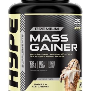 Mass Gainer, Vanilla Ice Cream - 3000g