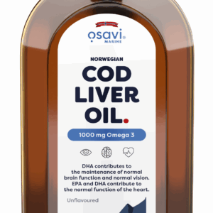 Norwegian Cod Liver Oil, 1000mg Omega 3 (Unflavoured) - 500 ml.